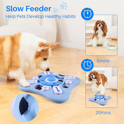 Petmiva Puzzle Bites Interactive Slow Feeder Bowl for Dogs & Cats