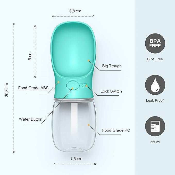 Petmiva Hydro Portable Water Bottle for Dogs & Cats
