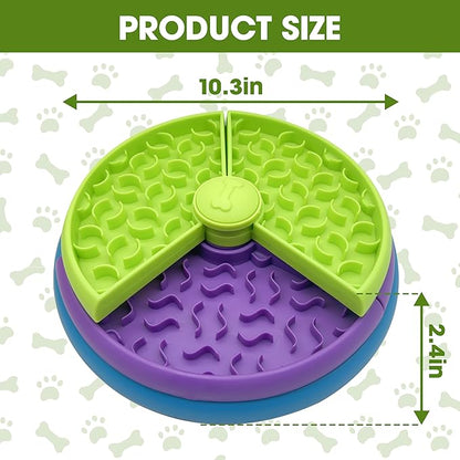 Petmiva Triple Maze Slow Feeder Bowl for Dogs & Cats – Anti-Gulping