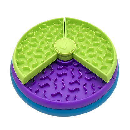 Petmiva Triple Maze Slow Feeder Bowl for Dogs & Cats – Anti-Gulping