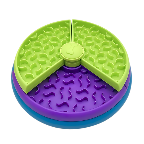 Petmiva Triple Maze Slow Feeder Bowl for Dogs & Cats – Anti-Gulping