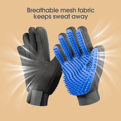 Petmiva WhisPaw 2-in-1 Deshedding Grooming Glove for Dogs & Cats