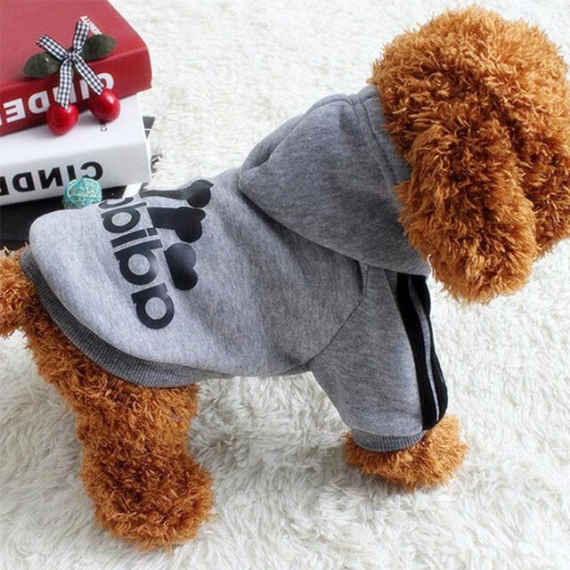 Petmiva Adidog Hoodie for Small Dogs & Cats – Sporty Pet Sweatshirt