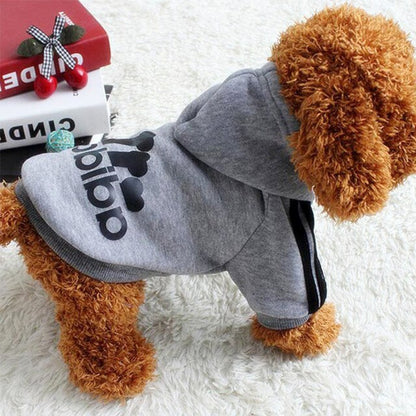 Petmiva Adidog Hoodie for Small Dogs & Cats – Sporty Pet Sweatshirt