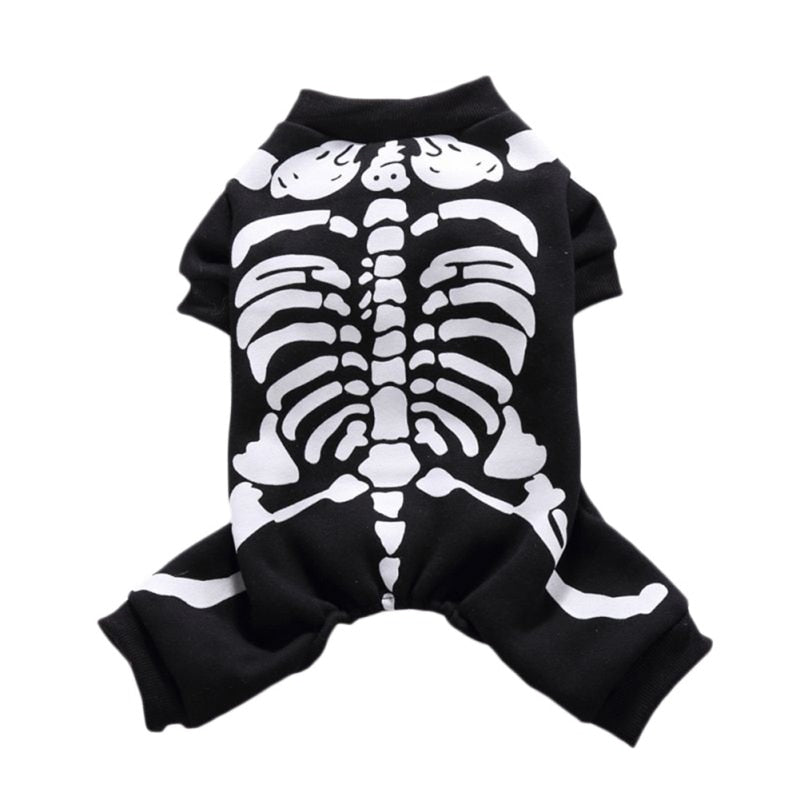 Petmiva Skeleton Halloween Costume for Dogs & Cats