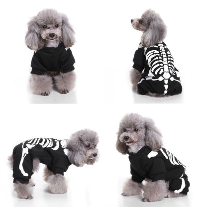 Petmiva Skeleton Halloween Costume for Dogs & Cats