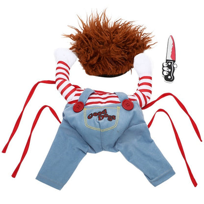 Petmiva Serial Killer Halloween Costume for Dogs & Cats