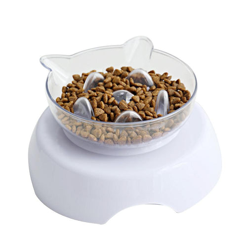 Petmiva Hale 15° Tilted Slow Feeder Bowl for Cats – Spine Protection