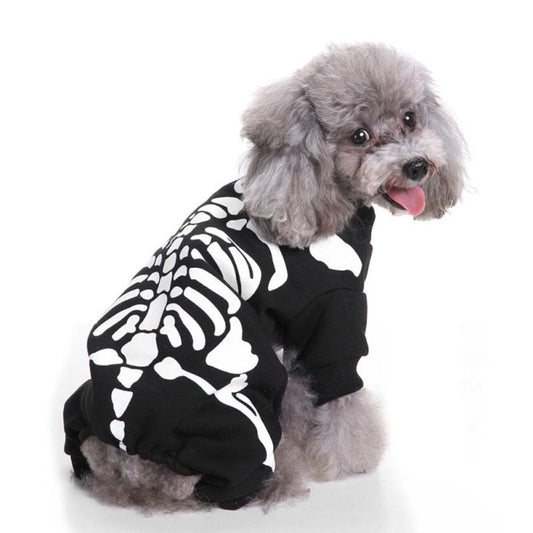 Petmiva Skeleton Halloween Costume for Dogs & Cats