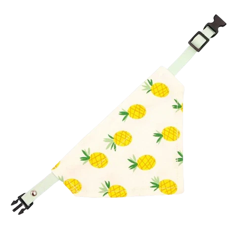 Petmiva Pineapple Bandana for Dogs & Cats – Tropical Accessory