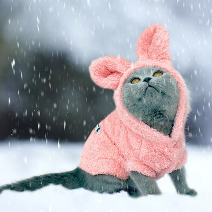 Petmiva Fluffy Jacket for Cats – Cozy Winter Pet Clothing