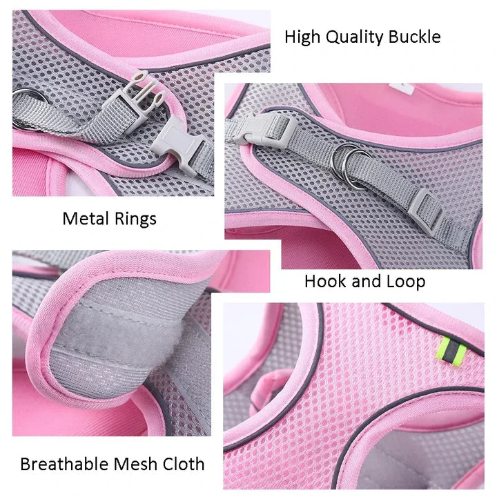 Petmiva Reflective Jogaw Harness for Dogs & Cats – Adjustable Vest
