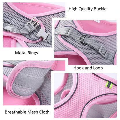 Petmiva Reflective Jogaw Harness for Dogs & Cats – Adjustable Vest