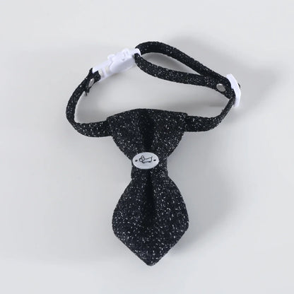 Petmiva Linen Bow Tie Collar for Dogs & Cats