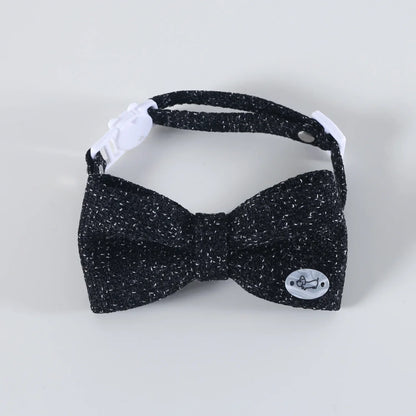 Petmiva Linen Bow Tie Collar for Dogs & Cats