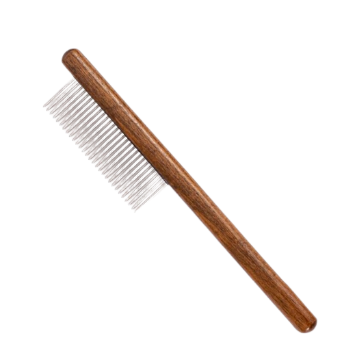Petmiva Samson Grooming Comb for Dogs & Cats – Wooden Handle