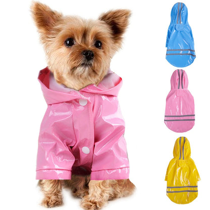 Petmiva Small Waterproof Coat Raincoat for Dogs & Cats