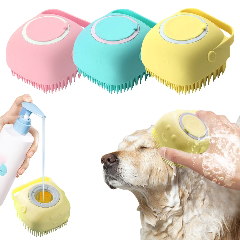 Petmiva Silicone Grooming Brush Gloves for Dogs & Cats – Gentle Massage