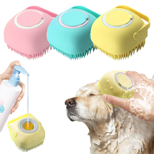 Petmiva Silicone Grooming Brush Gloves for Dogs & Cats – Gentle Massage
