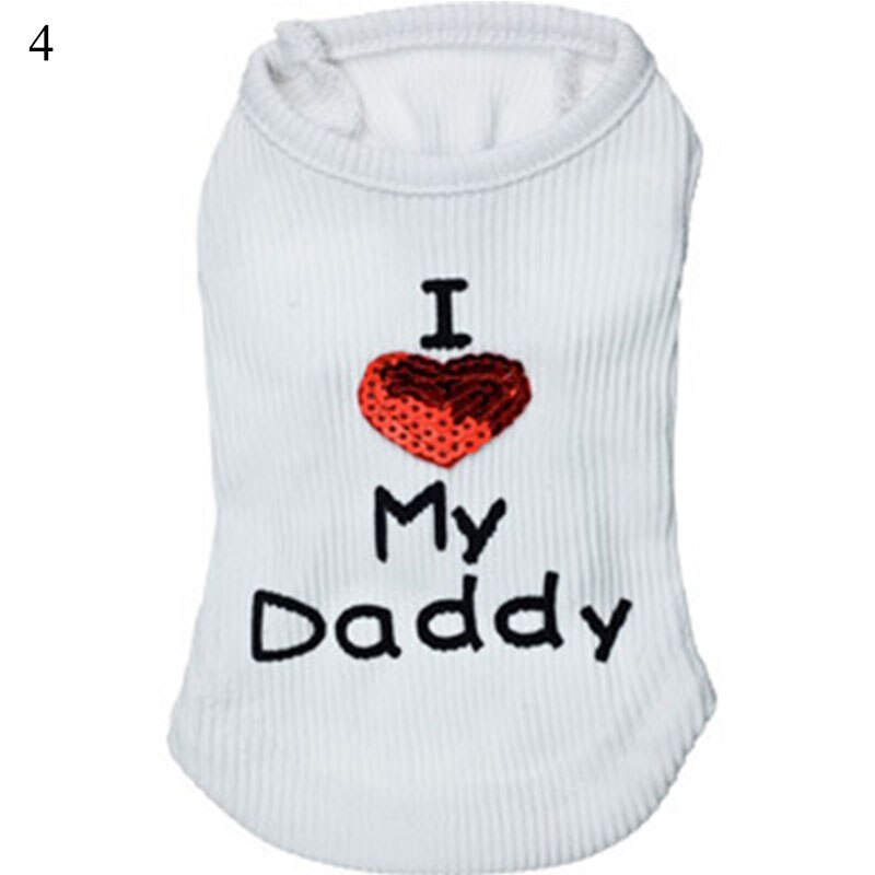 Petmiva I Love My Mom & Daddy T-Shirt for Dogs & Cats