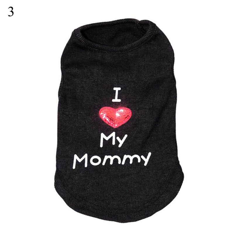 Petmiva I Love My Mom & Daddy T-Shirt for Dogs & Cats