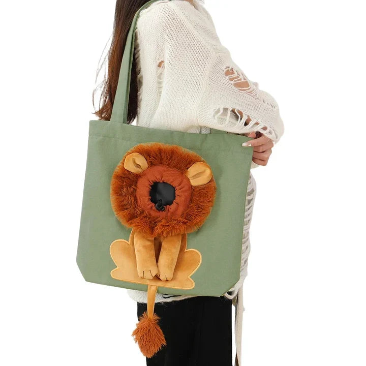 Lion Carrier Bag for Dogs & Cats – Travel Pet Bag