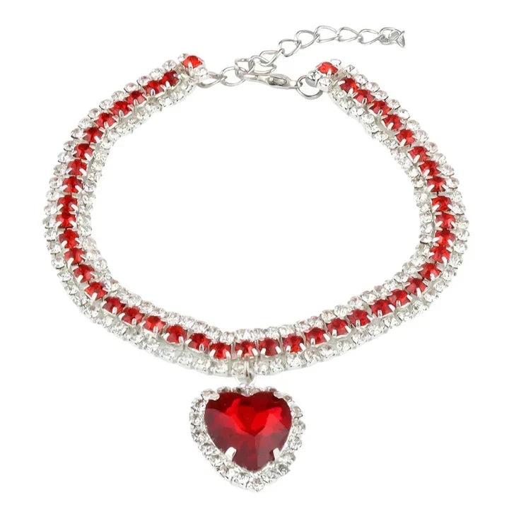 Petmiva Shiny Necklace Pet Collar for Dogs & Cats – Rhinestone Design