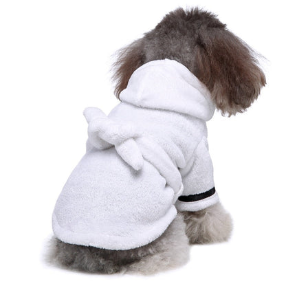 Petmiva Soft Pet Bathrobe for Dogs & Cats – Quick-Dry Towel Robe