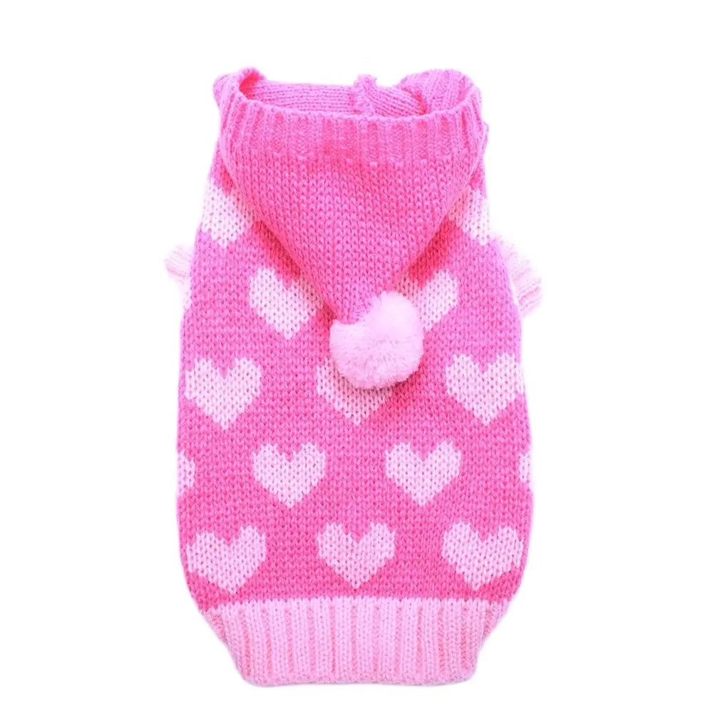 Petmiva Sweetheart Valentine Sweater for Dogs & Cats – Winter Knitwear