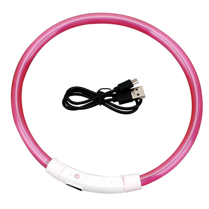 Petmiva LED Collar for Dogs & Cats – Light-Up Safety Collar
