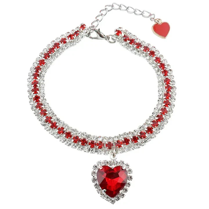 Petmiva Shiny Necklace Pet Collar for Dogs & Cats – Rhinestone Design