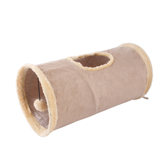 Petmiva Suede Tunnel Cat Play Tunnel for Cats – Hideaway Toy
