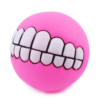 Petmiva Smiley Ball Chew Toy for Dogs & Cats – Dental Health