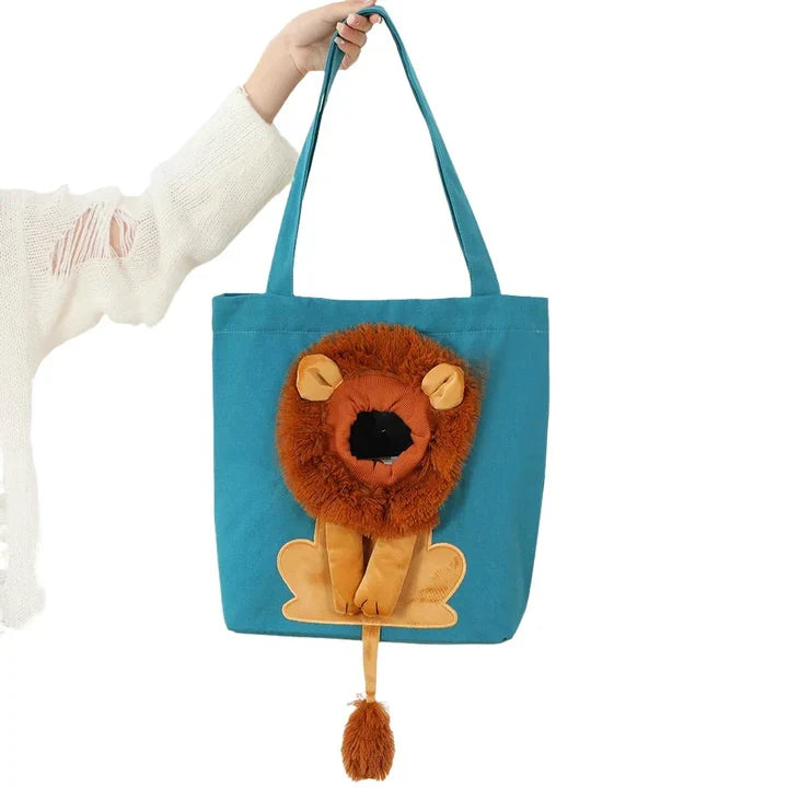 Lion Carrier Bag for Dogs & Cats – Travel Pet Bag