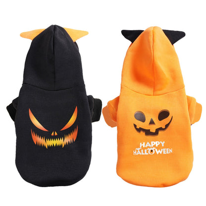 Petmiva Pumpkin Suit Halloween Costume for Dogs & Cats