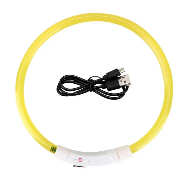 Petmiva LED Collar for Dogs & Cats – Light-Up Safety Collar
