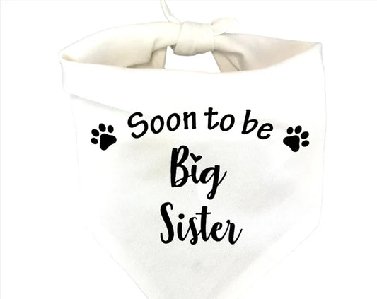 Petmiva Soon To Be Big Sister Pet Bandana for Dogs & Cats