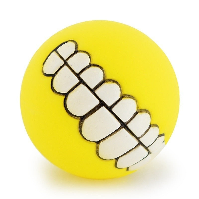 Petmiva Smiley Ball Chew Toy for Dogs & Cats – Dental Health