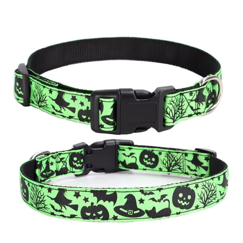 Petmiva Pumpkin Pet Collar for Dogs & Cats – Halloween Accessory