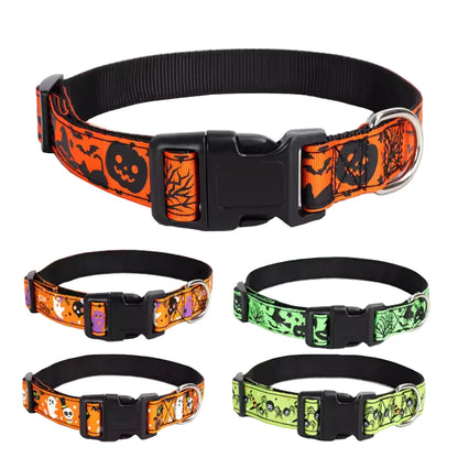 Petmiva Pumpkin Pet Collar for Dogs & Cats – Halloween Accessory