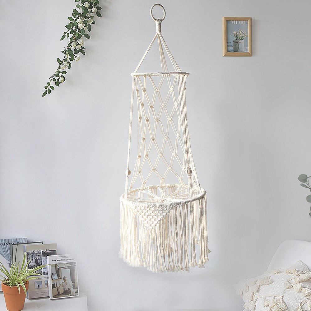 Petmiva Macrame Rope Hammock for Cats – Hanging Pet Bed