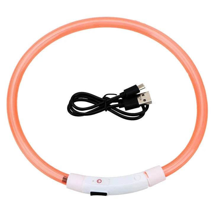 Petmiva LED Collar for Dogs & Cats – Light-Up Safety Collar
