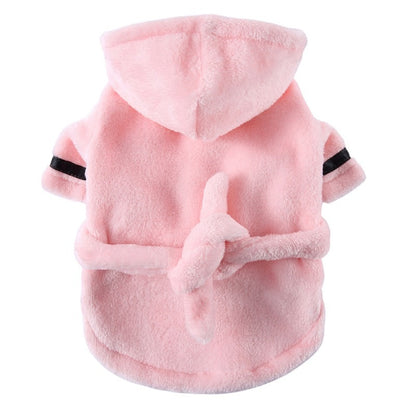 Petmiva Soft Pet Bathrobe for Dogs & Cats – Quick-Dry Towel Robe