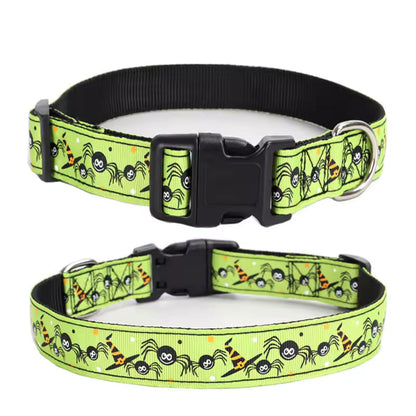 Petmiva Pumpkin Pet Collar for Dogs & Cats – Halloween Accessory
