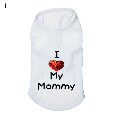 Petmiva I Love My Mom & Daddy T-Shirt for Dogs & Cats