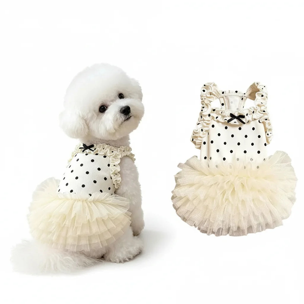 Petmiva Dottie Pet Dress for Dogs & Cats – Polka Dot Clothing