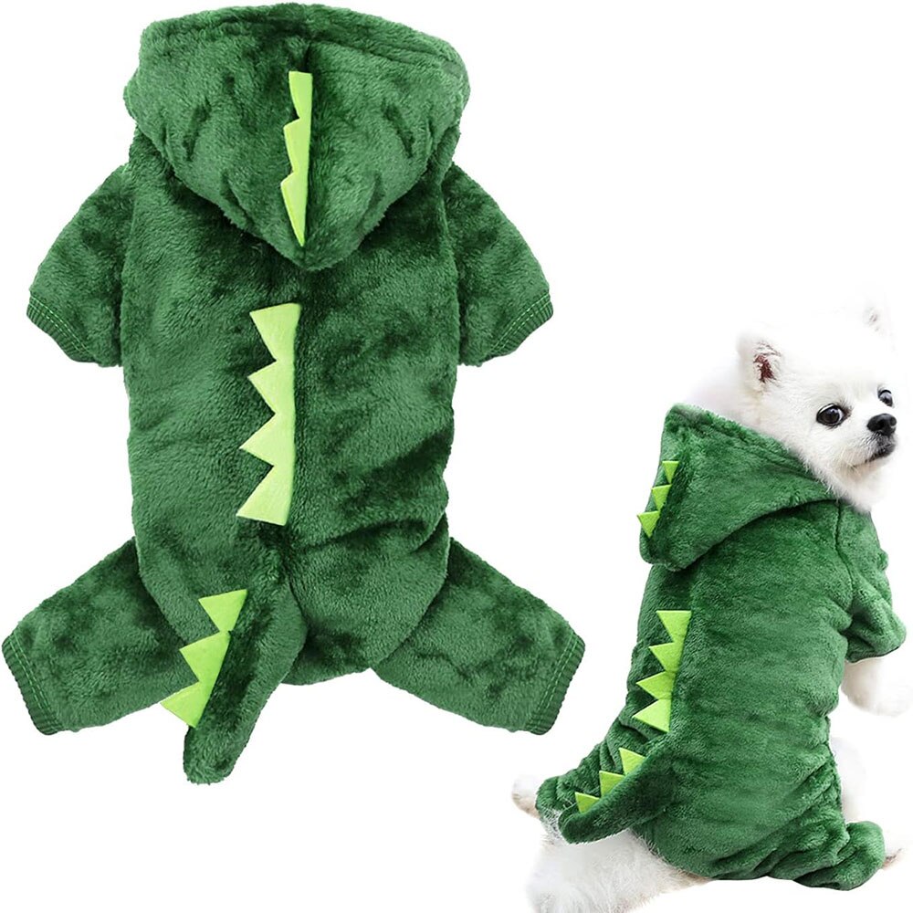 Petmiva Dinosaur Costume Hoodie for Dogs & Cats – Cozy Outfit