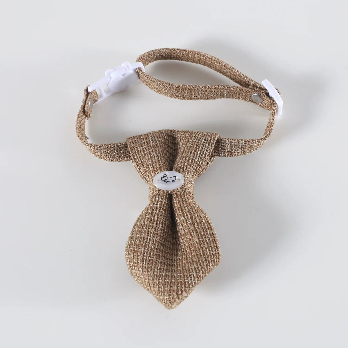 Petmiva Linen Bow Tie Collar for Dogs & Cats