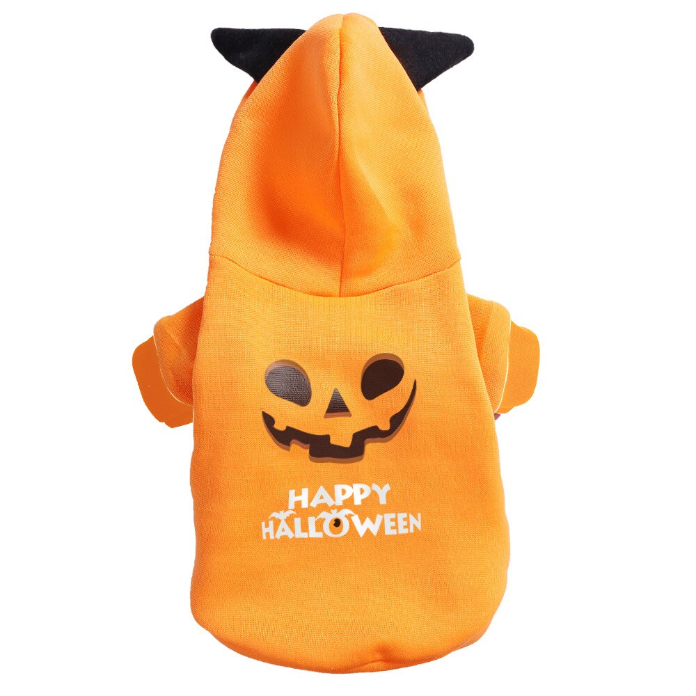 Petmiva Pumpkin Suit Halloween Costume for Dogs & Cats