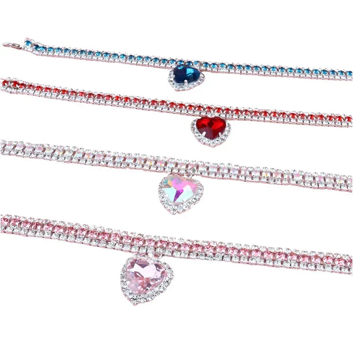 Petmiva Shiny Necklace Pet Collar for Dogs & Cats – Rhinestone Design